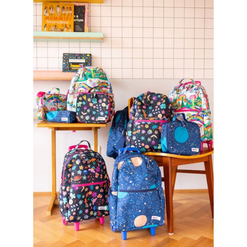 Mochila Grande Anoitecer no Jardim