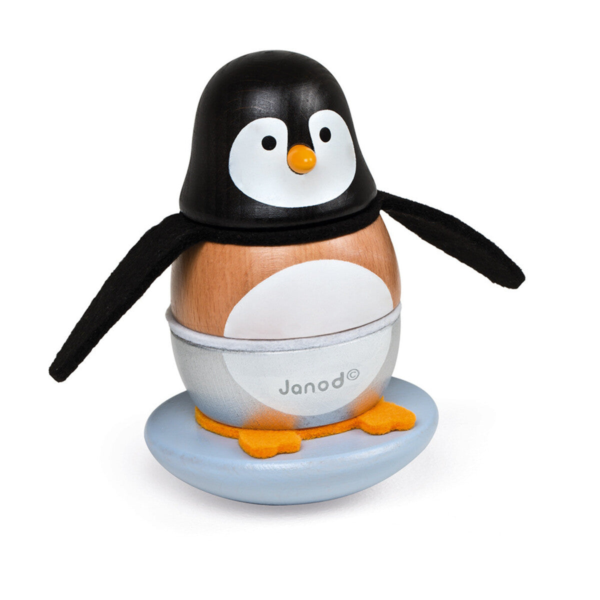 Pinguim de Empilhar de Madeira