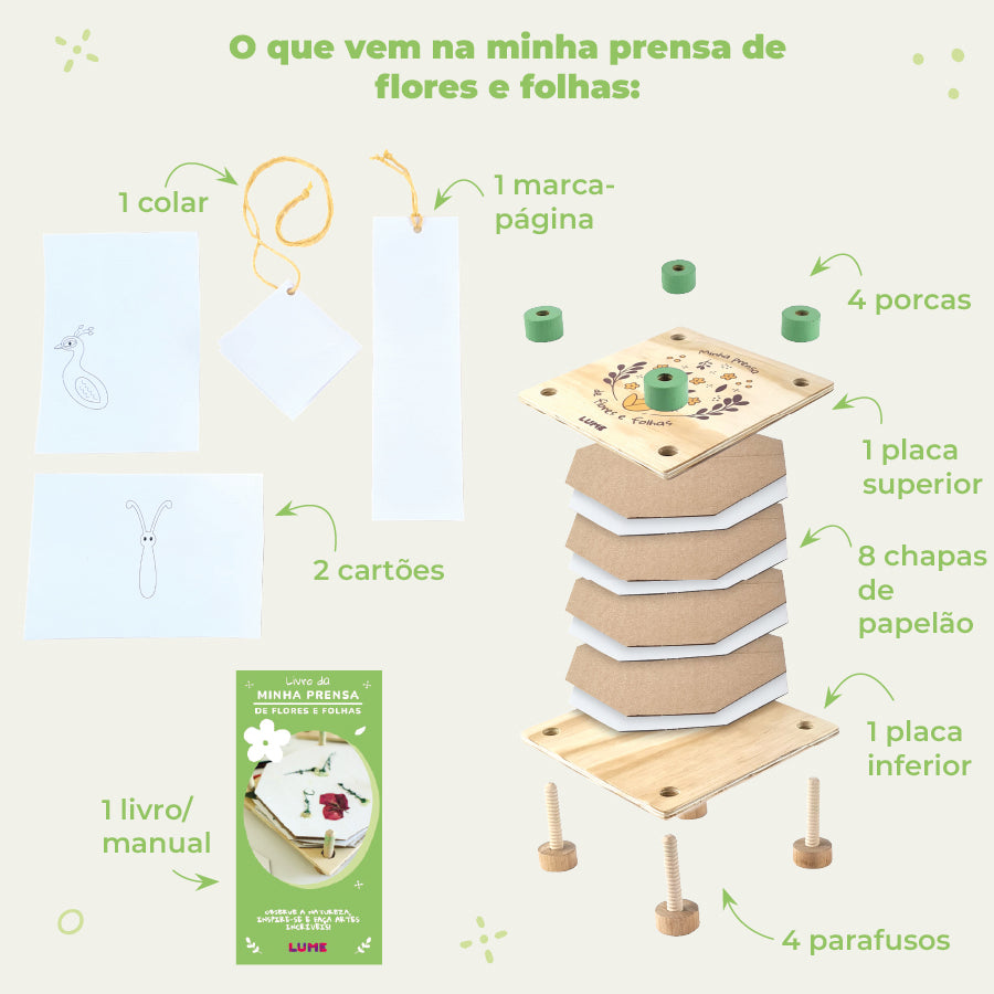 Prensa de Flores e Folhas