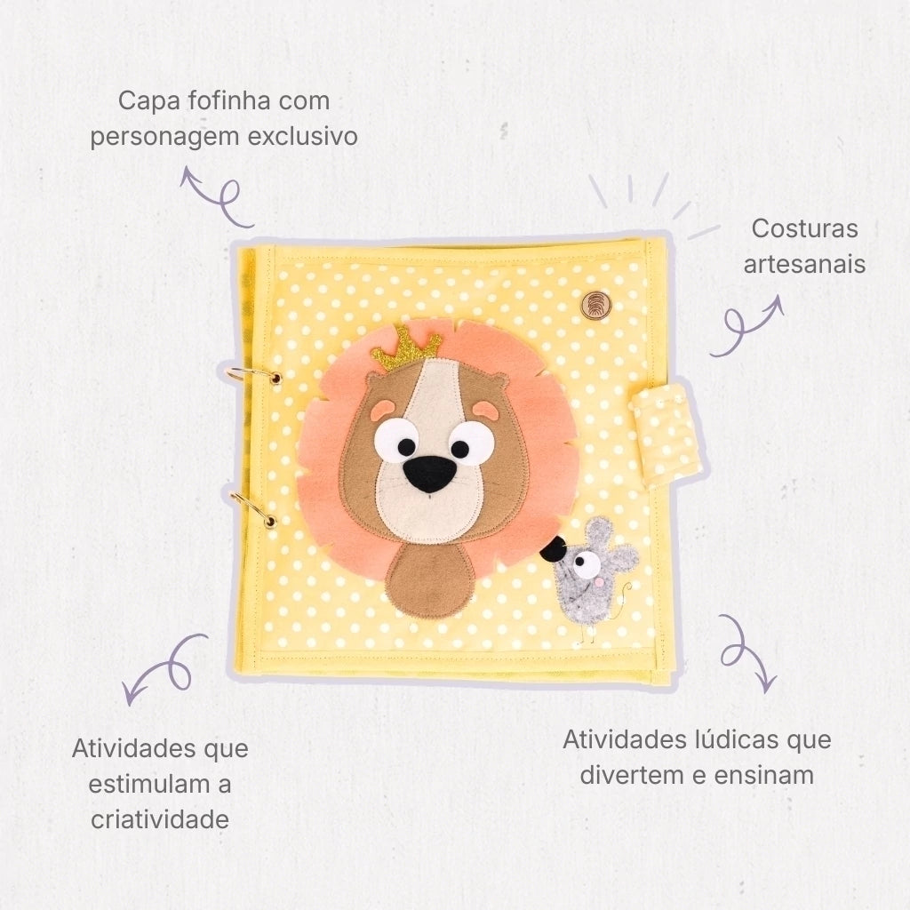 Quiet Book Livro Sensorial Bebês