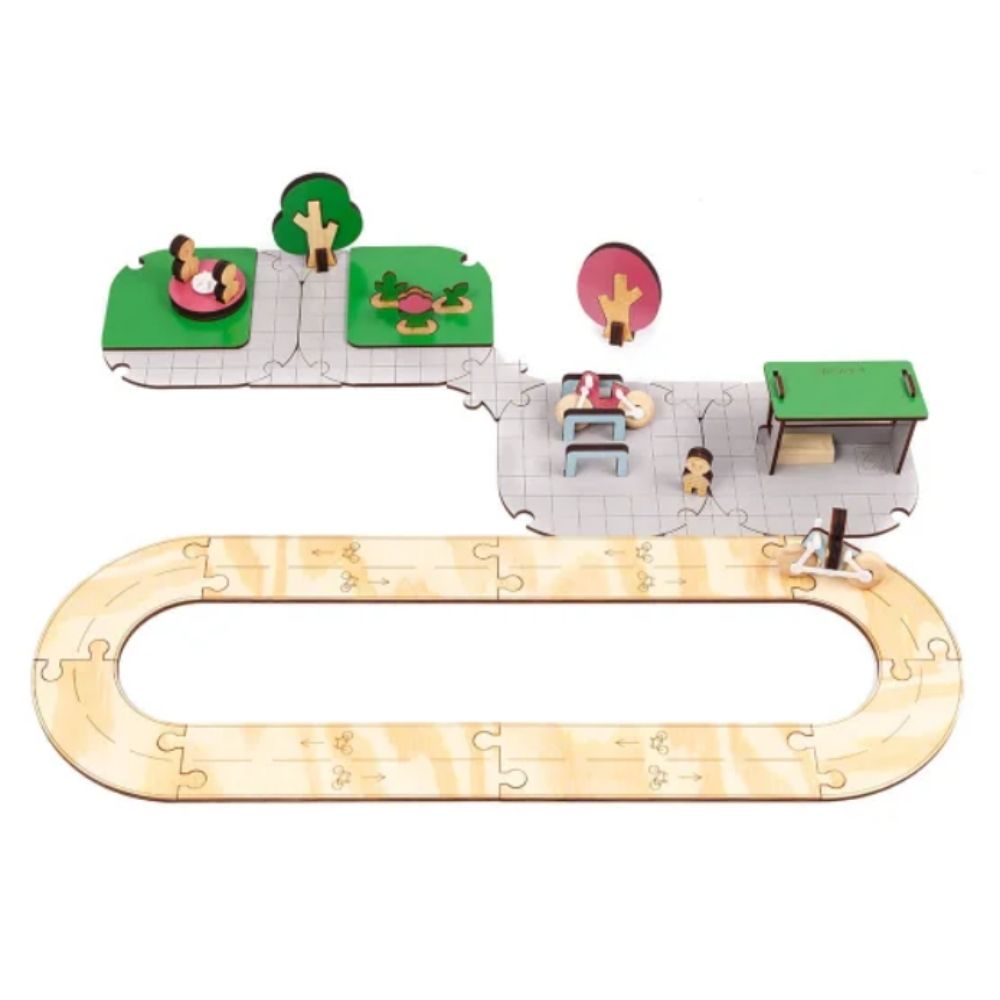 Ciclovia e Praça para Montar - Cidade Sustentável