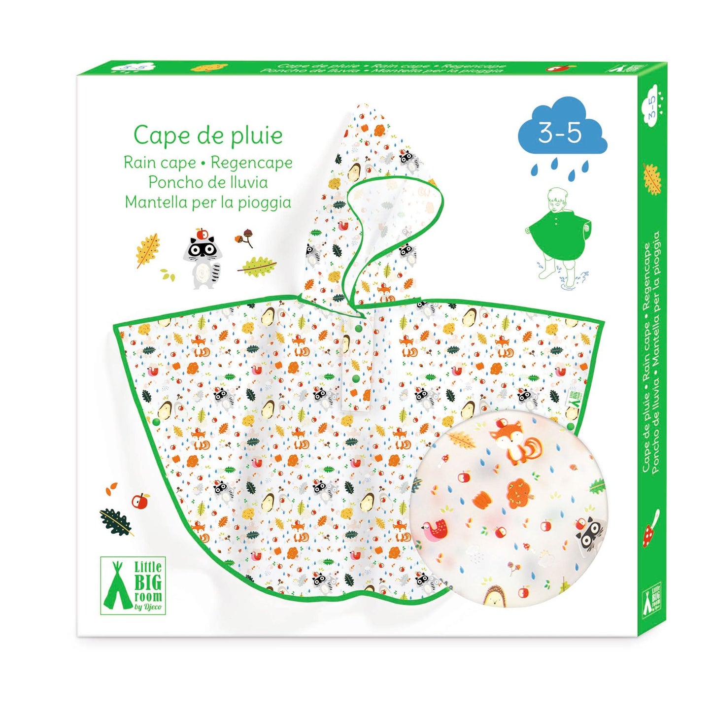 Capa de Chuva Infantil Pequena - Mata