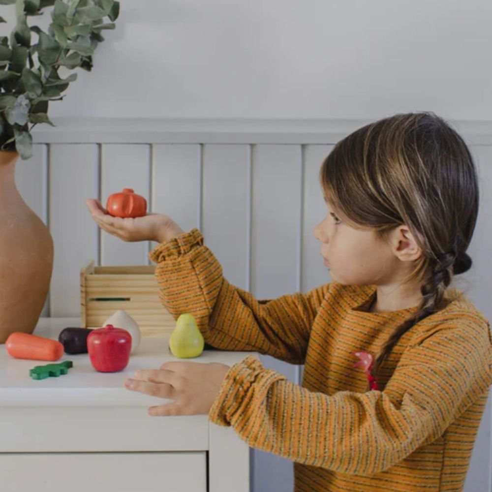 Caixa de Frutas, Legumes e Verduras em Madeira