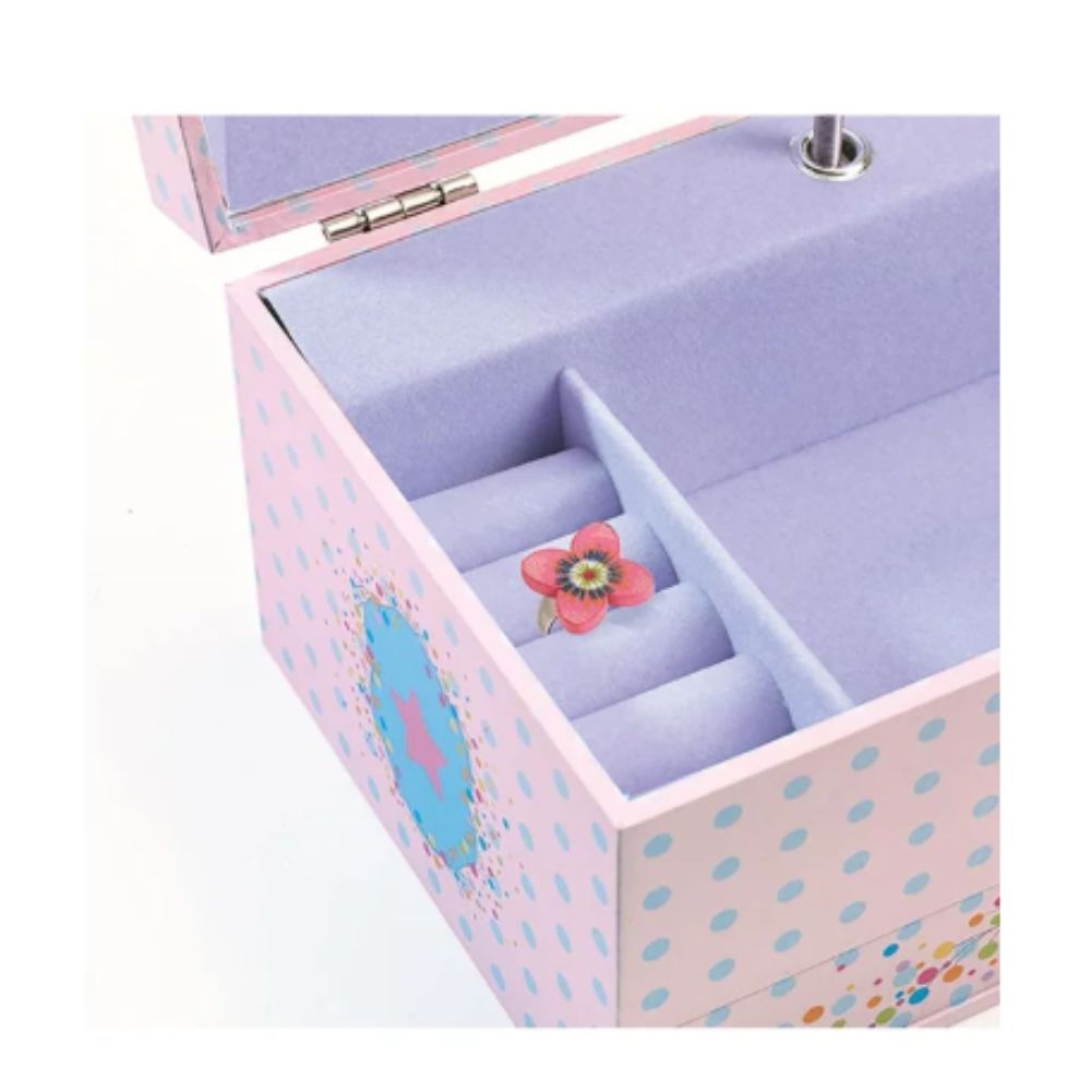 Caixa de Música Bailarina Rosa