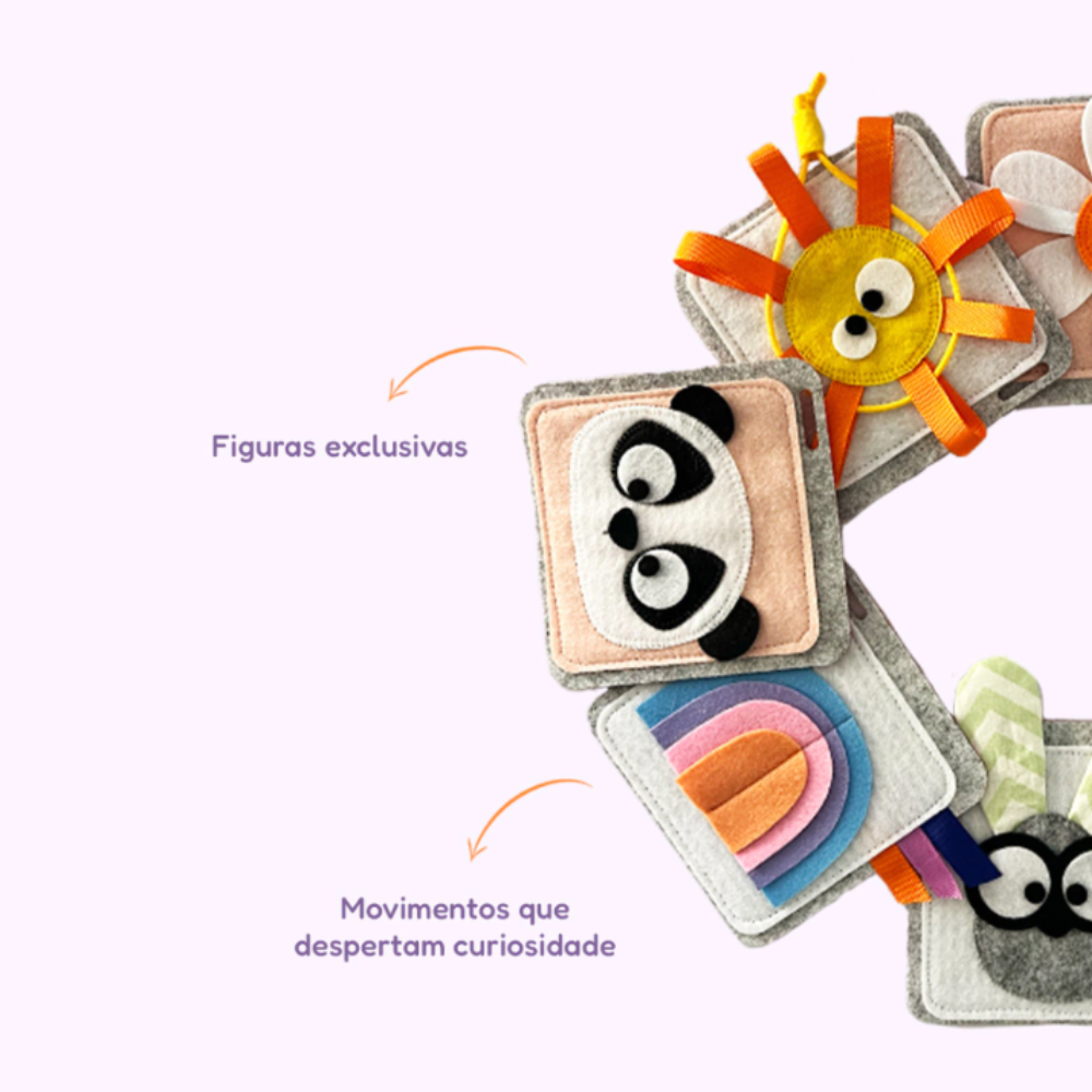 Card Sensorial para Bebês – Estimulação Visual e Tátil