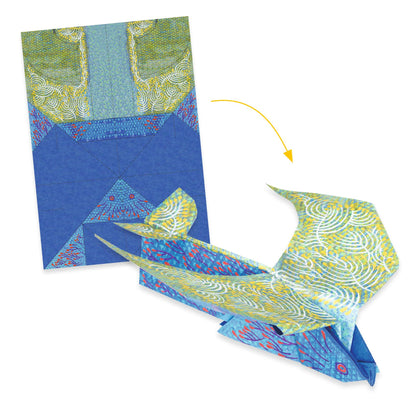 Dobradura Origami Asas Velozes