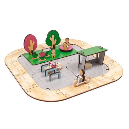 Ciclovia e Praça para Montar - Cidade Sustentável