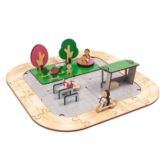 Ciclovia e Praça para Montar - Cidade Sustentável