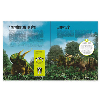 O Mundo do Tricerátops - Livro Interativo com Esqueleto 3D