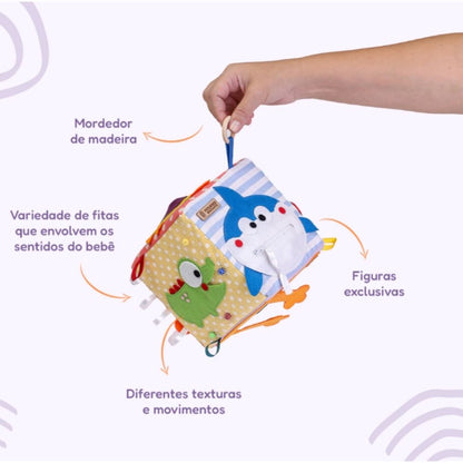 Cubo Sensorial de Atividades para Bebês