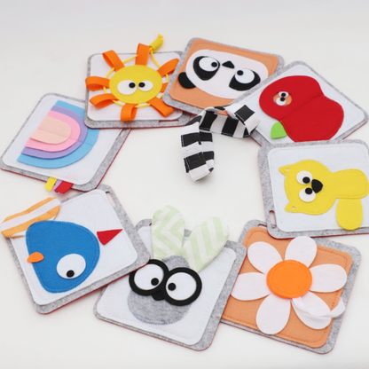 Card Sensorial para Bebês – Estimulação Visual e Tátil