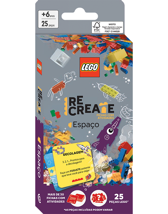 Lego Books Recreate Espaço