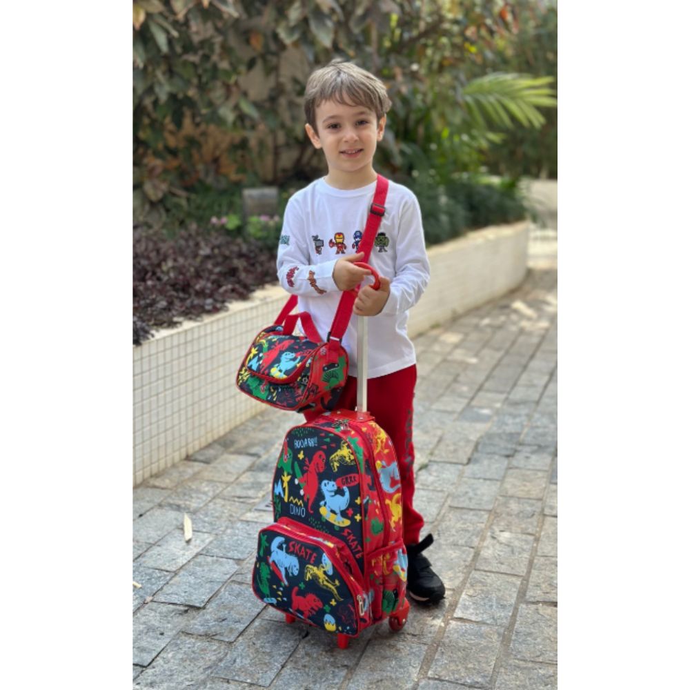 Lancheira Térmica Infantil Dino Skate