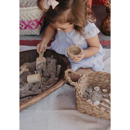 Kit Ferramentas de Jardinagem em Madeira