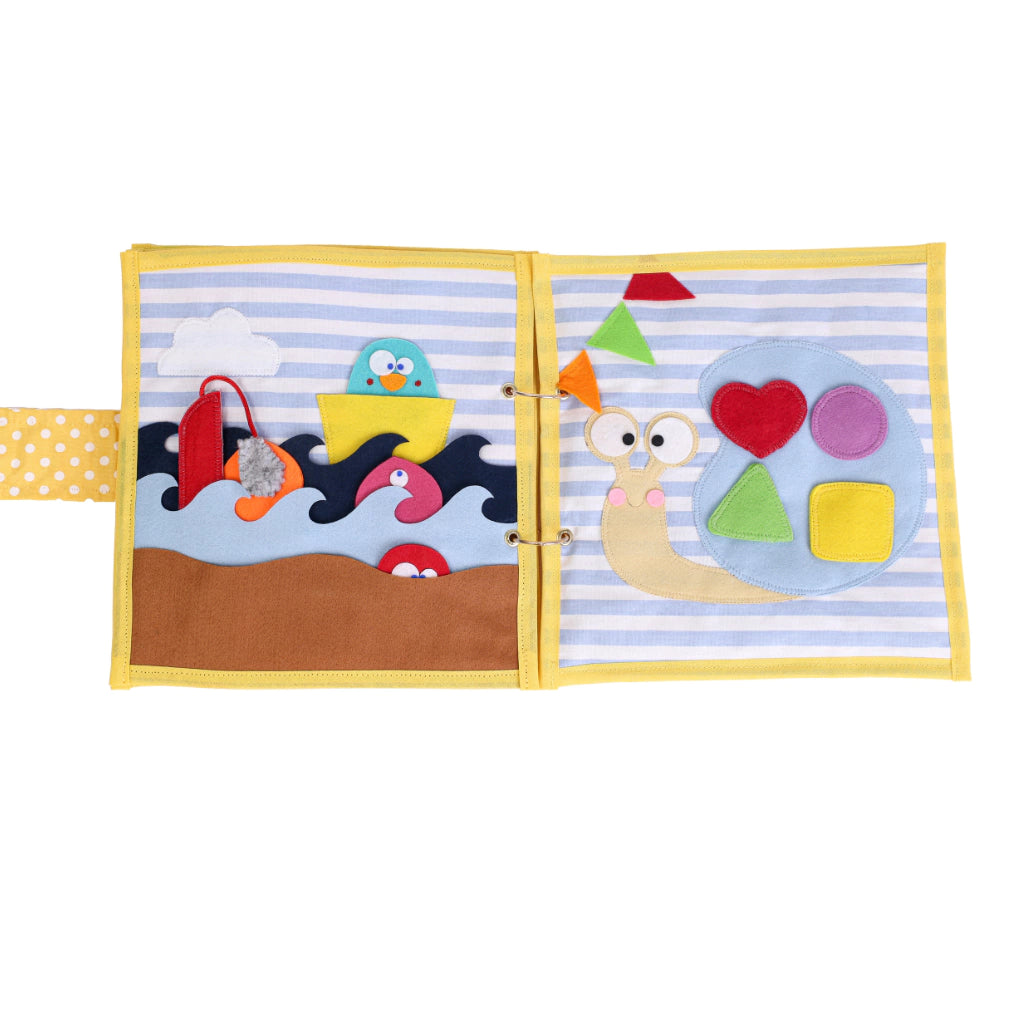 Quiet Book Livro Sensorial Bebês