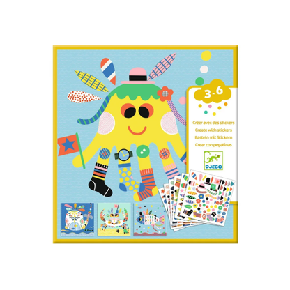 Criar com Adesivos - Criaturas Marinhas