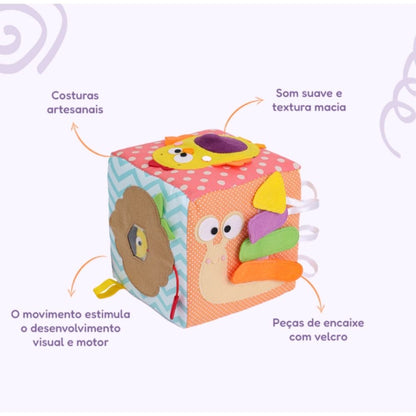 Cubo Sensorial de Atividades para Bebês