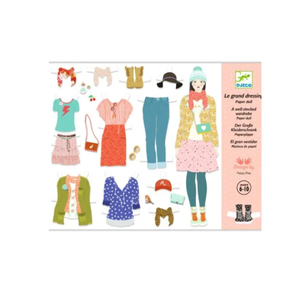 Quarto de Vestir - Bonecas de Papel com Roupas e Acessórios