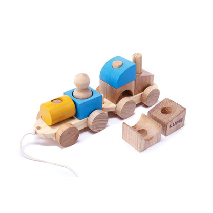 Carretinha de Encaixe | Brinquedo de Puxar e Encaixar
