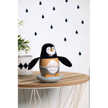 Pinguim de Empilhar de Madeira