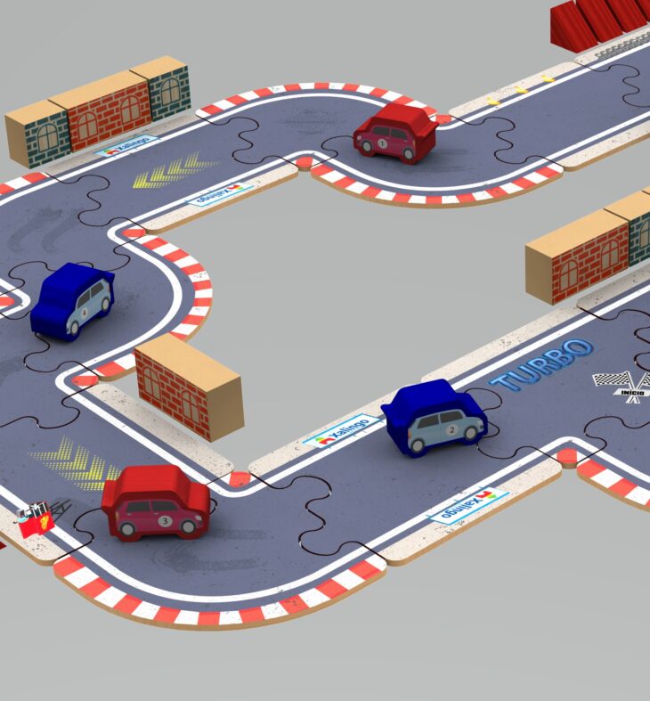 Brincando de Engenheiro Circuito de Corrida 70 Peças