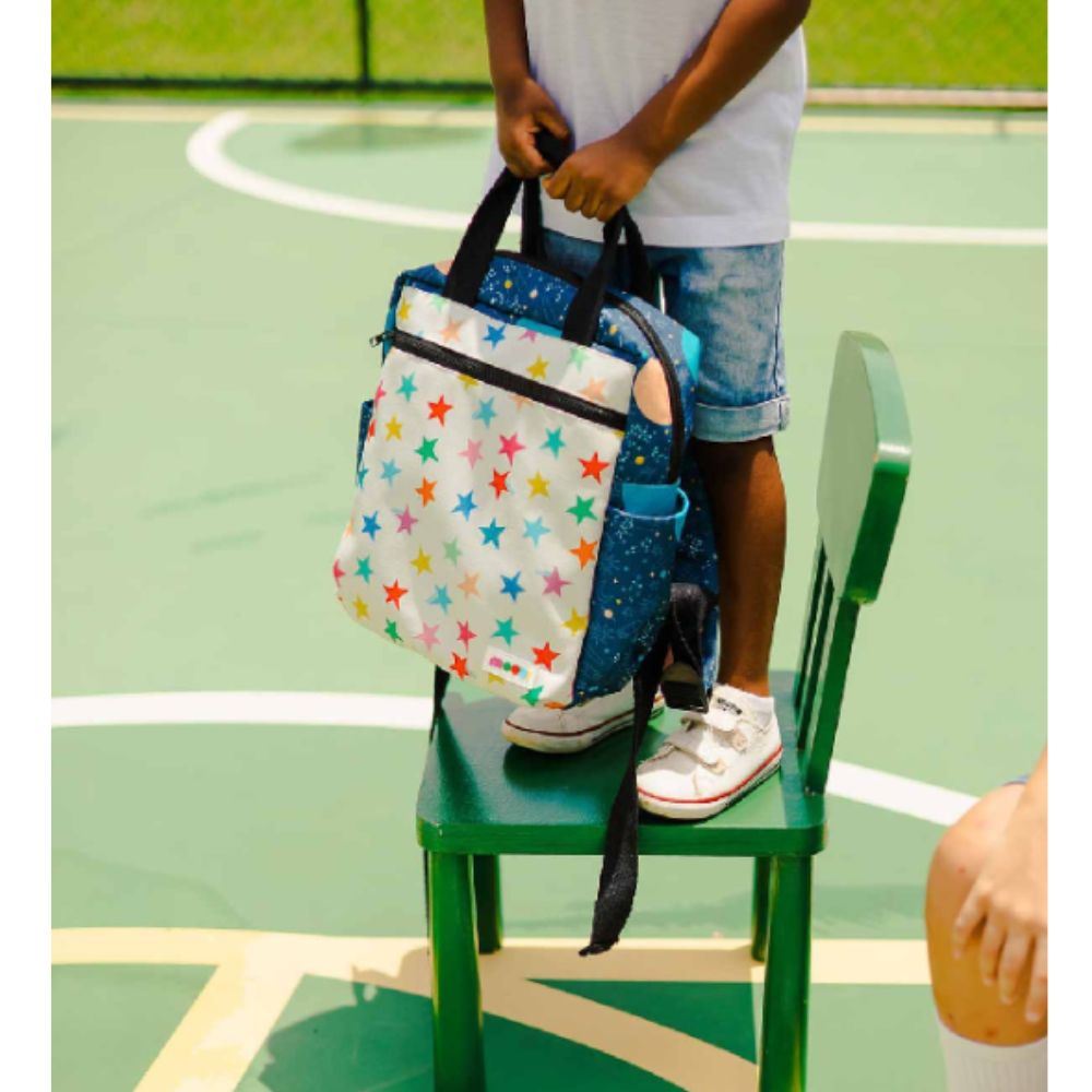 Mochila Quadrada Infantil - Céu Estrelado