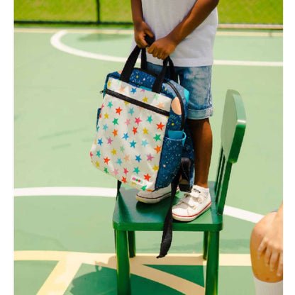 Mochila Quadrada Infantil - Céu Estrelado