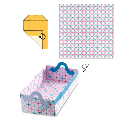 Dobradura Origami Caixinhas