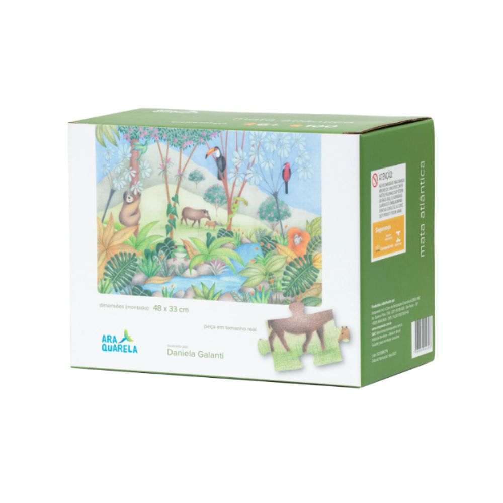 Quebra-Cabeça Mata Atlântica 100 peças