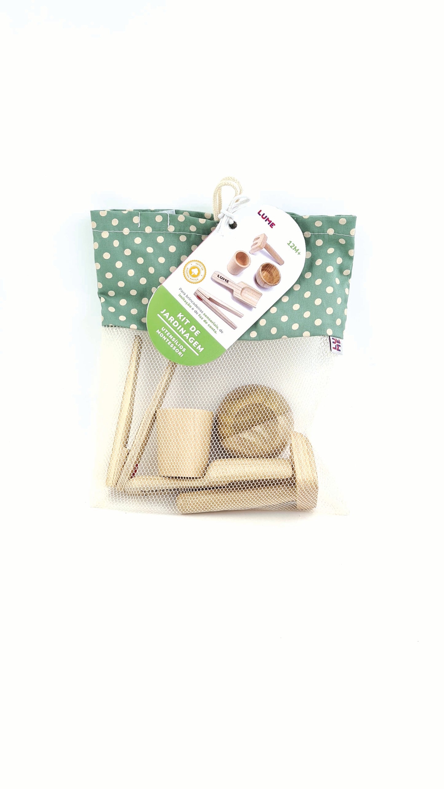 Kit Ferramentas de Jardinagem em Madeira