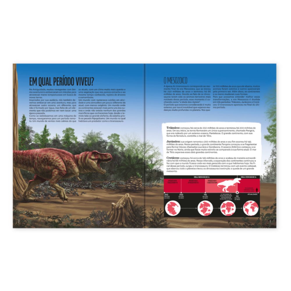 O Mundo do Tiranossauro - Livro Interativo com Esqueleto 3D