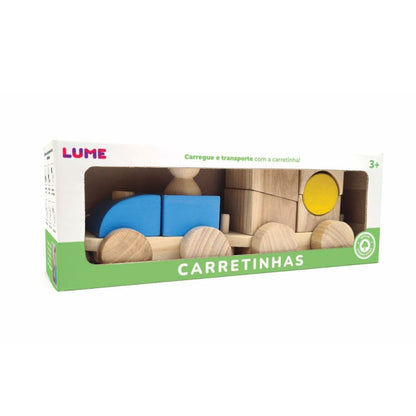 Carretinha de Encaixe | Brinquedo de Puxar e Encaixar