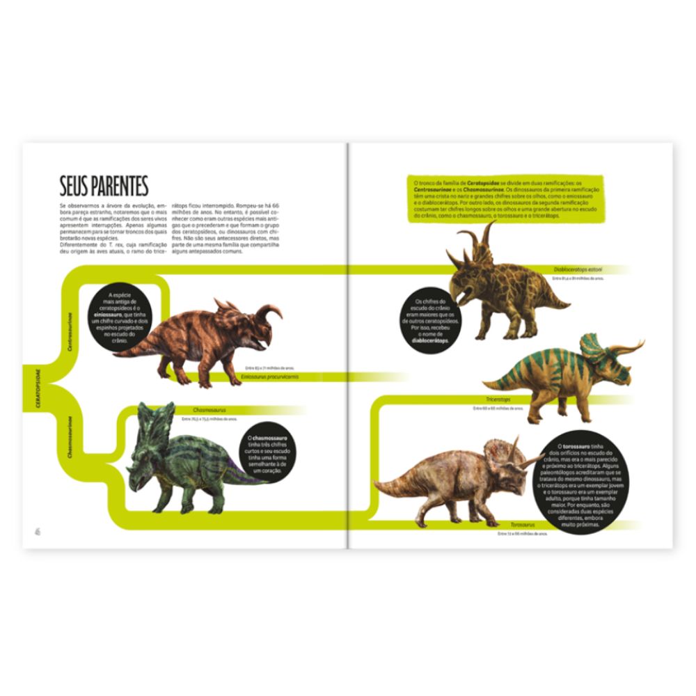 O Mundo do Tricerátops - Livro Interativo com Esqueleto 3D
