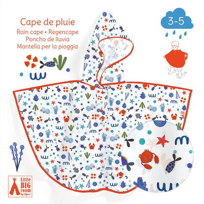 Capa de Chuva Infantil Pequena - Oceano