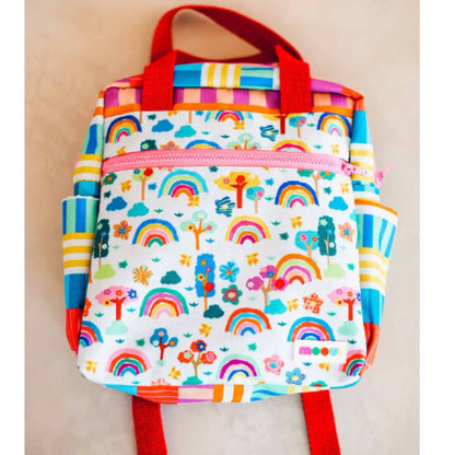 Mochila Quadrada Infantil - Colcha de Retalhos