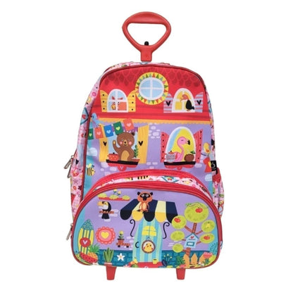 Mochila Escolar Casinha com Rodinhas