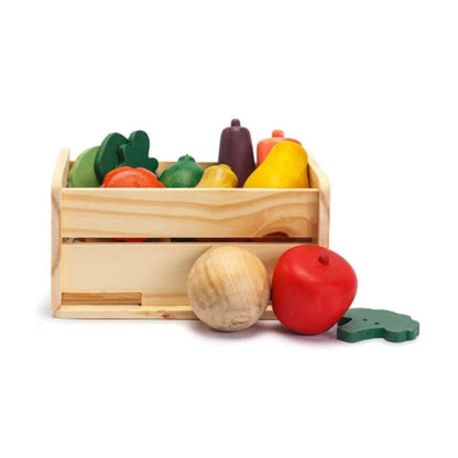 Caixa de Frutas, Legumes e Verduras em Madeira