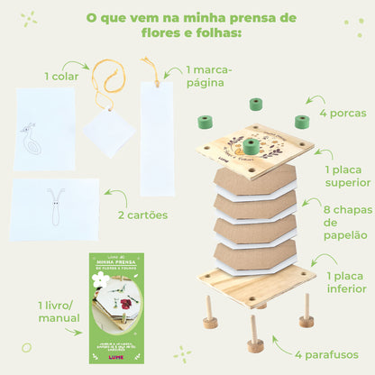 Prensa de Flores e Folhas