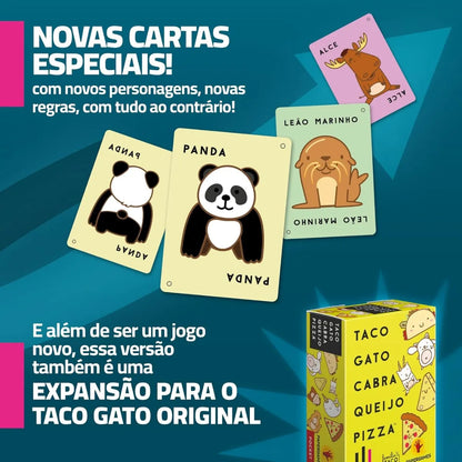 Taco Gato Cabra Queijo Pizza: ao Contrário