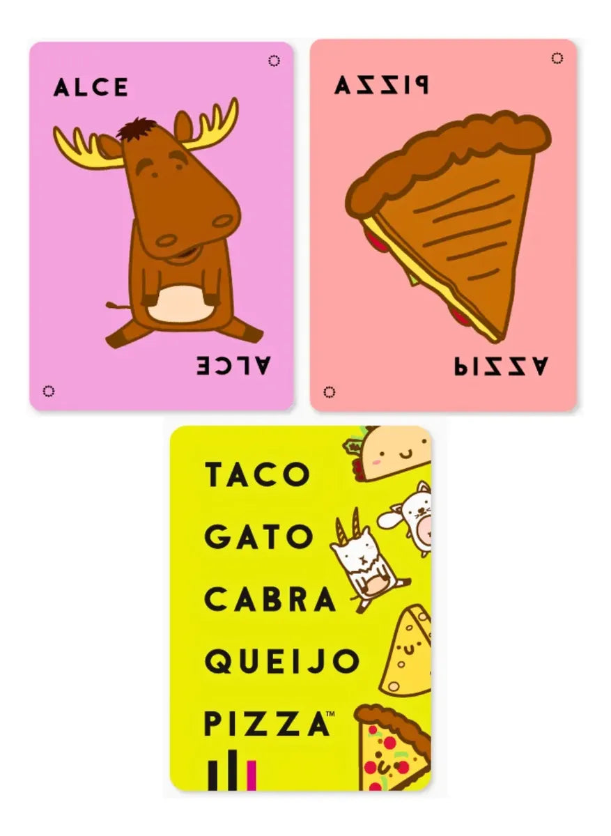 Taco Gato Cabra Queijo Pizza: ao Contrário