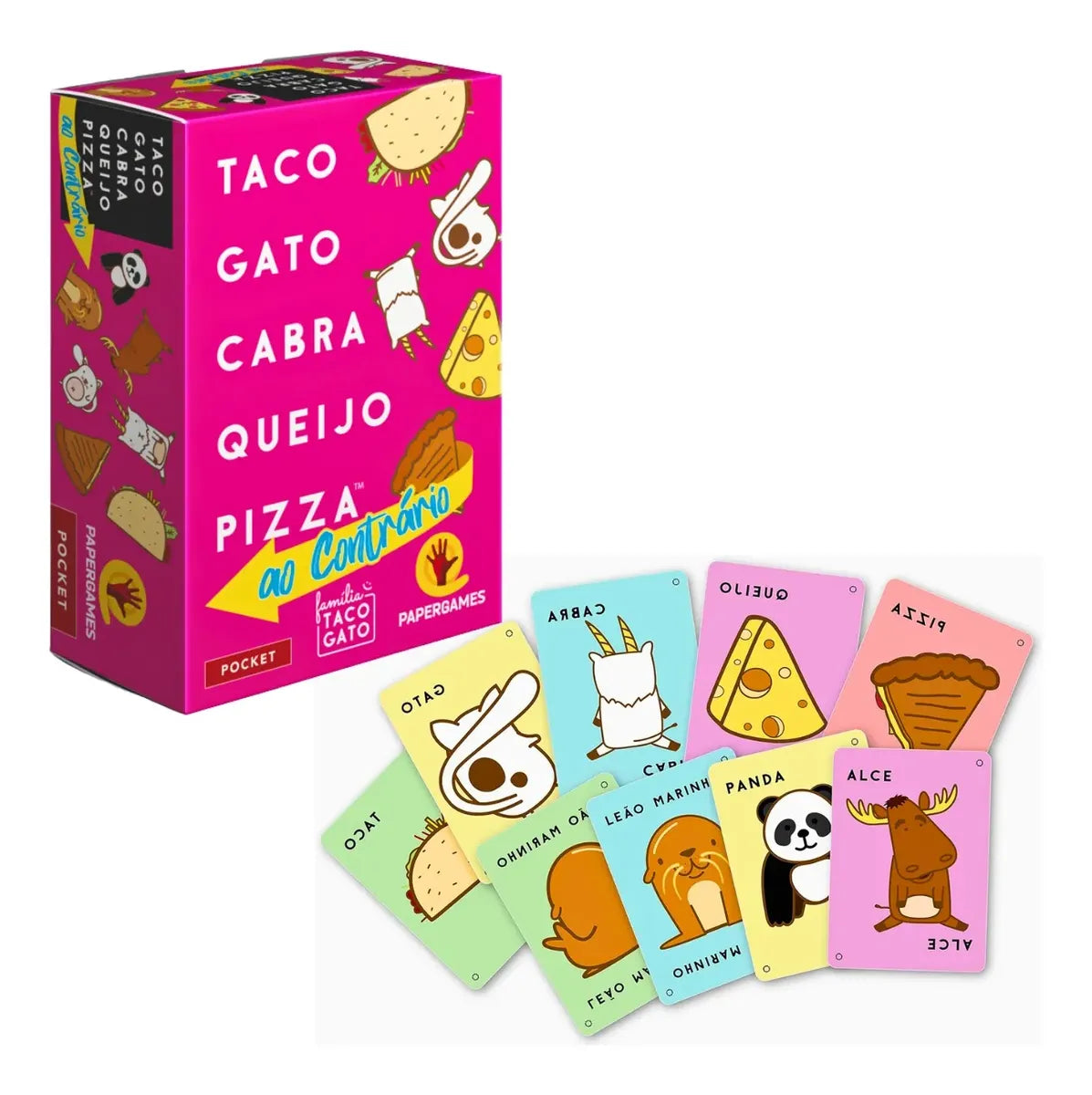 Taco Gato Cabra Queijo Pizza: ao Contrário