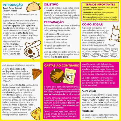 Taco Gato Cabra Queijo Pizza: ao Contrário