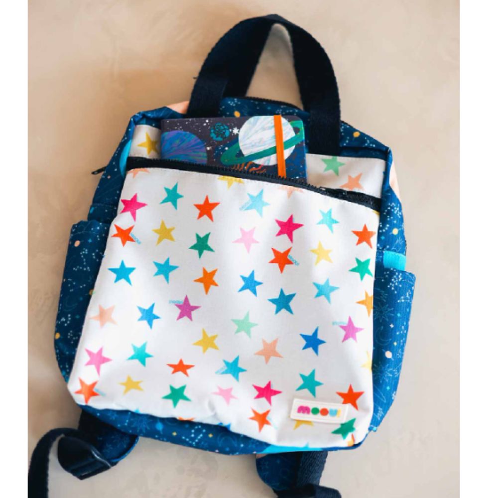 Mochila Quadrada Infantil - Céu Estrelado