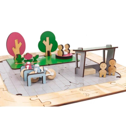 Ciclovia e Praça para Montar - Cidade Sustentável