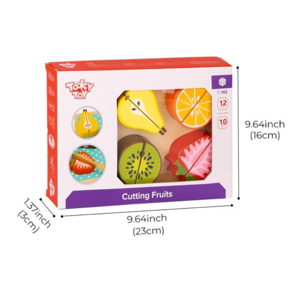 Cortando Frutas de Madeira e Velcro