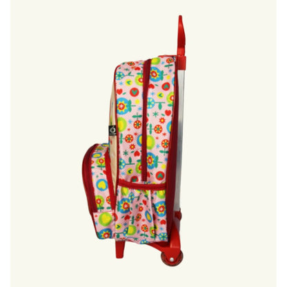 Mochila Escolar Chapéuzinho com Rodinhas