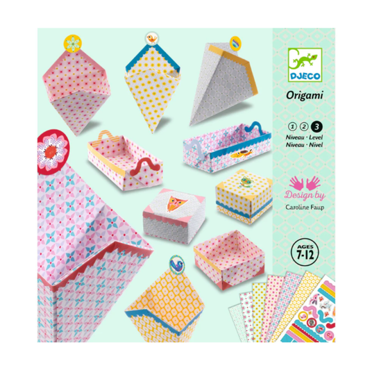 Dobradura Origami Caixinhas