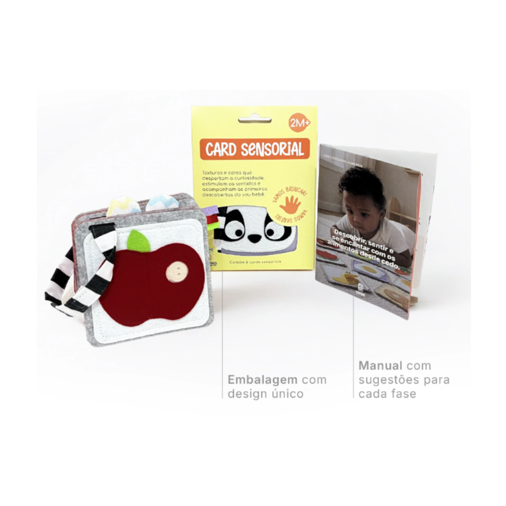 Card Sensorial para Bebês – Estimulação Visual e Tátil