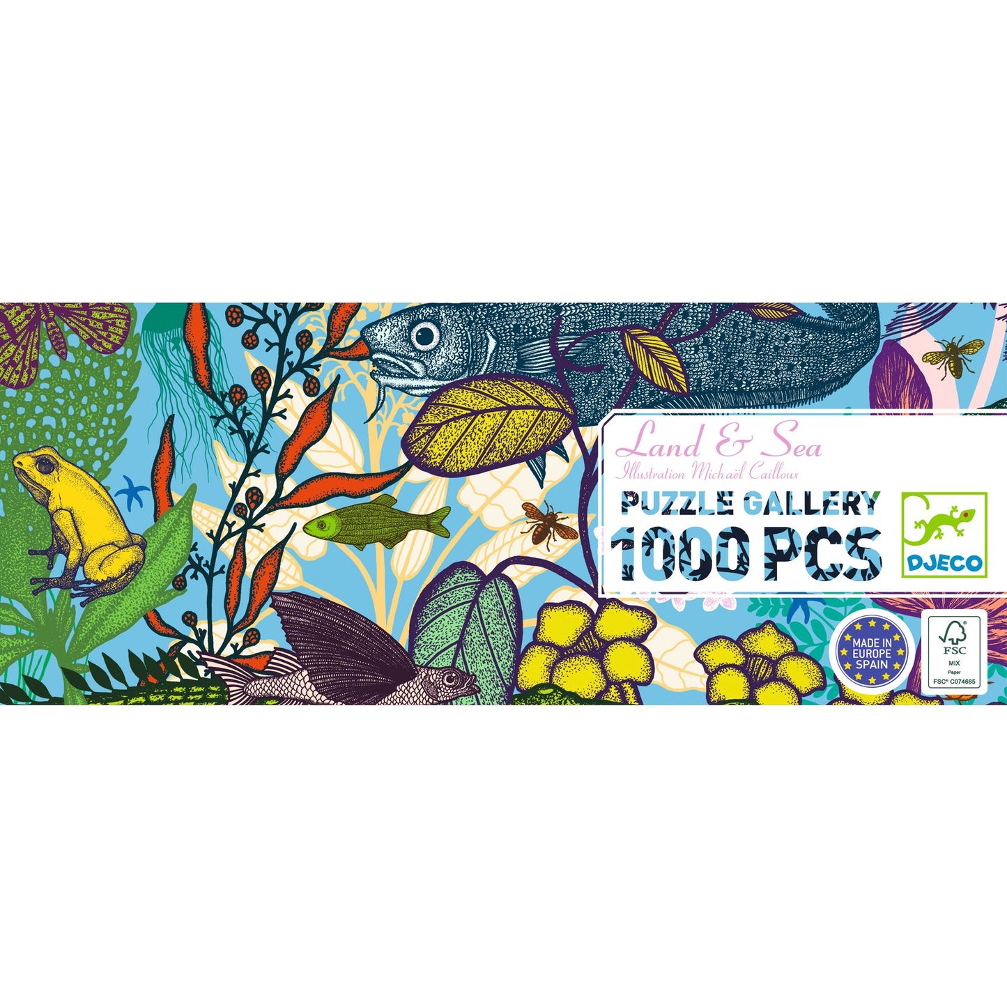 Quebra-cabeça 1000 peças Terra e Mar Djeco