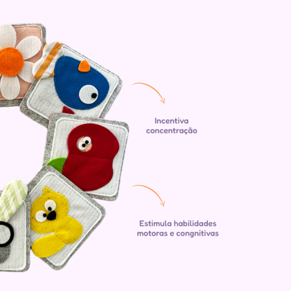 Card Sensorial para Bebês – Estimulação Visual e Tátil